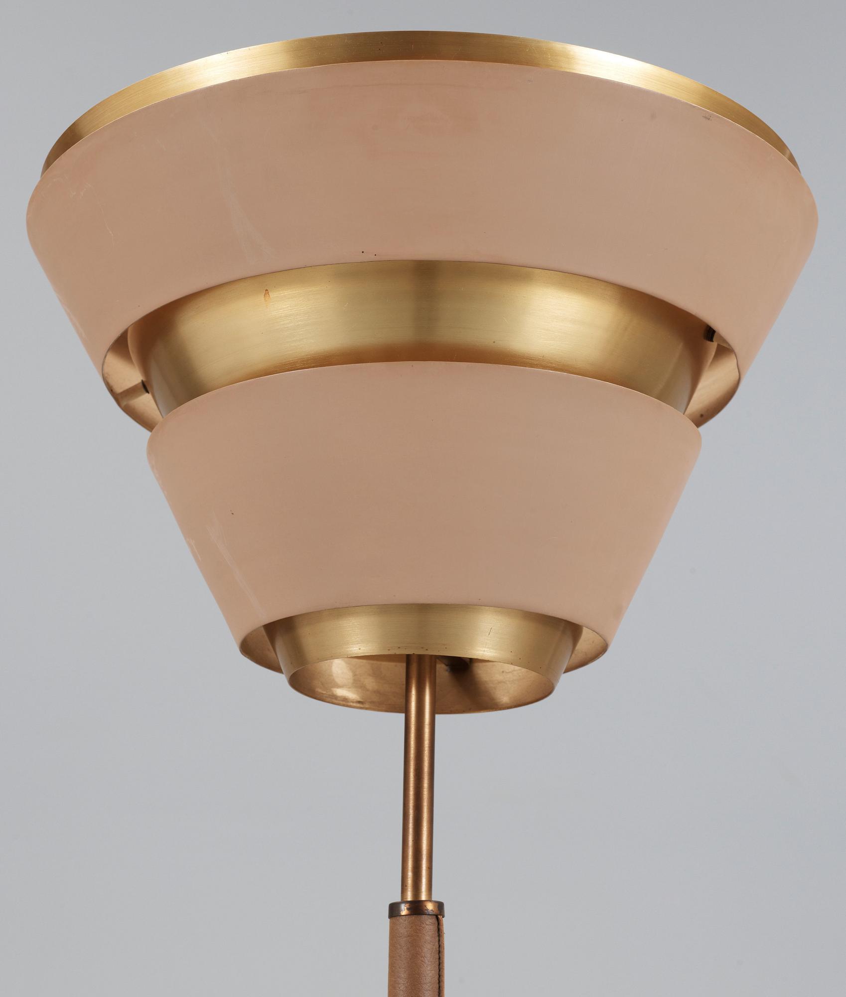 OKÄND FORMGIVARE, möjligen en skiss av Alvar Aalto tänkt för Valaistustyö, golvlampa 1950-tal.