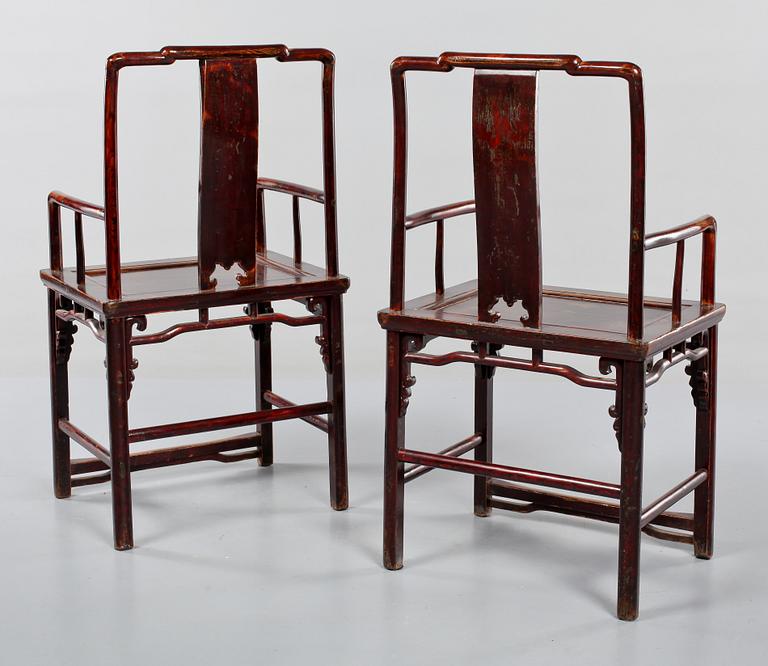 STOLAR, ett par, Shanxi, Kina, omkring 1900.