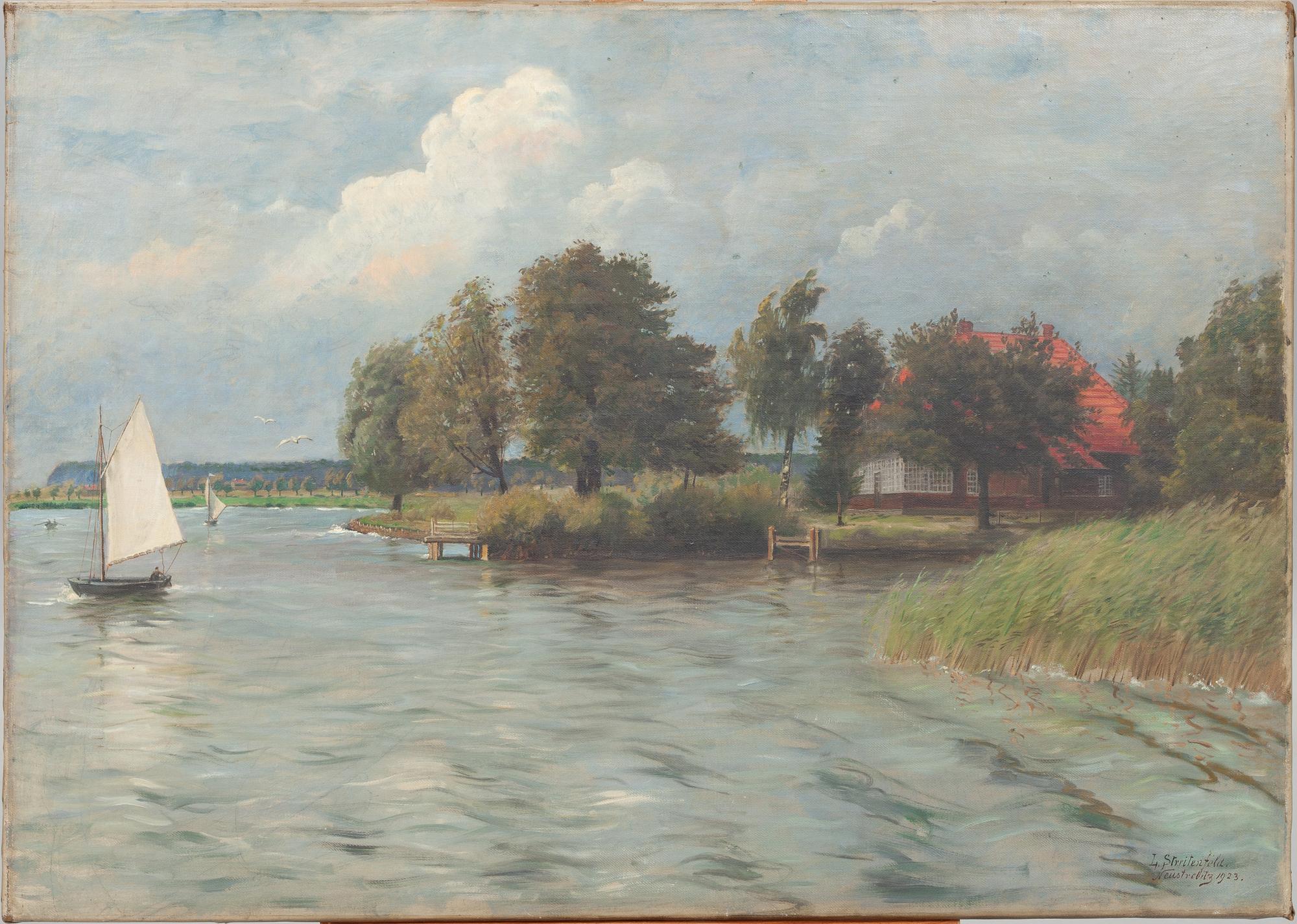 LUDWIG STREITENFELD, olja på duk, sign o dat 1923.