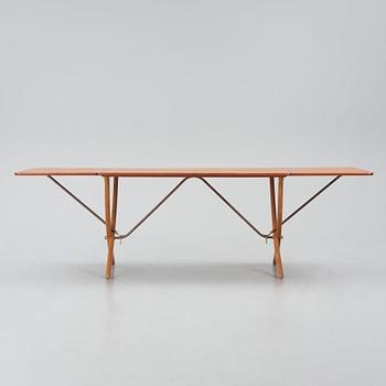 Hans J. Wegner, a teak and oak dining table model "AT-304", Andreas Tuck, Denmark 1950-60s.
