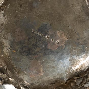 Nyrokoko, 1820, Christian Hammer, kaffekanna, silver, nyrokoko, Stockholm 1859.