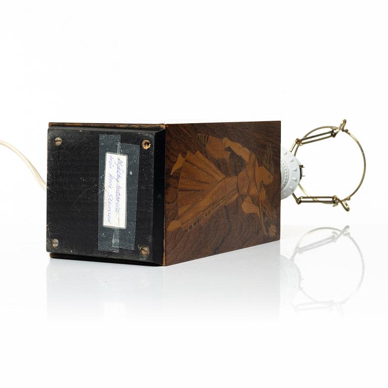 Mjölby Intarsia, a table lamp, 1930s.