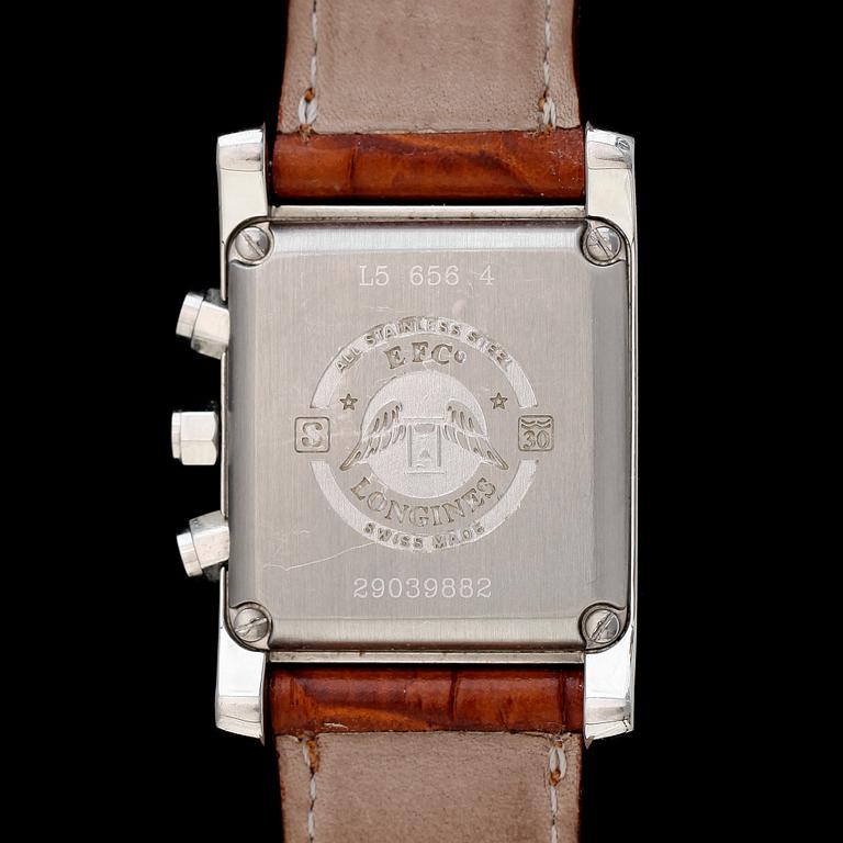 ARMBANDSUR, stål, Longines, chronograf.