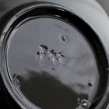 Ten teacups with saucers, porcelian, "Siam", maybe by Marianne Westman, Rörstrand, mid 20th century.