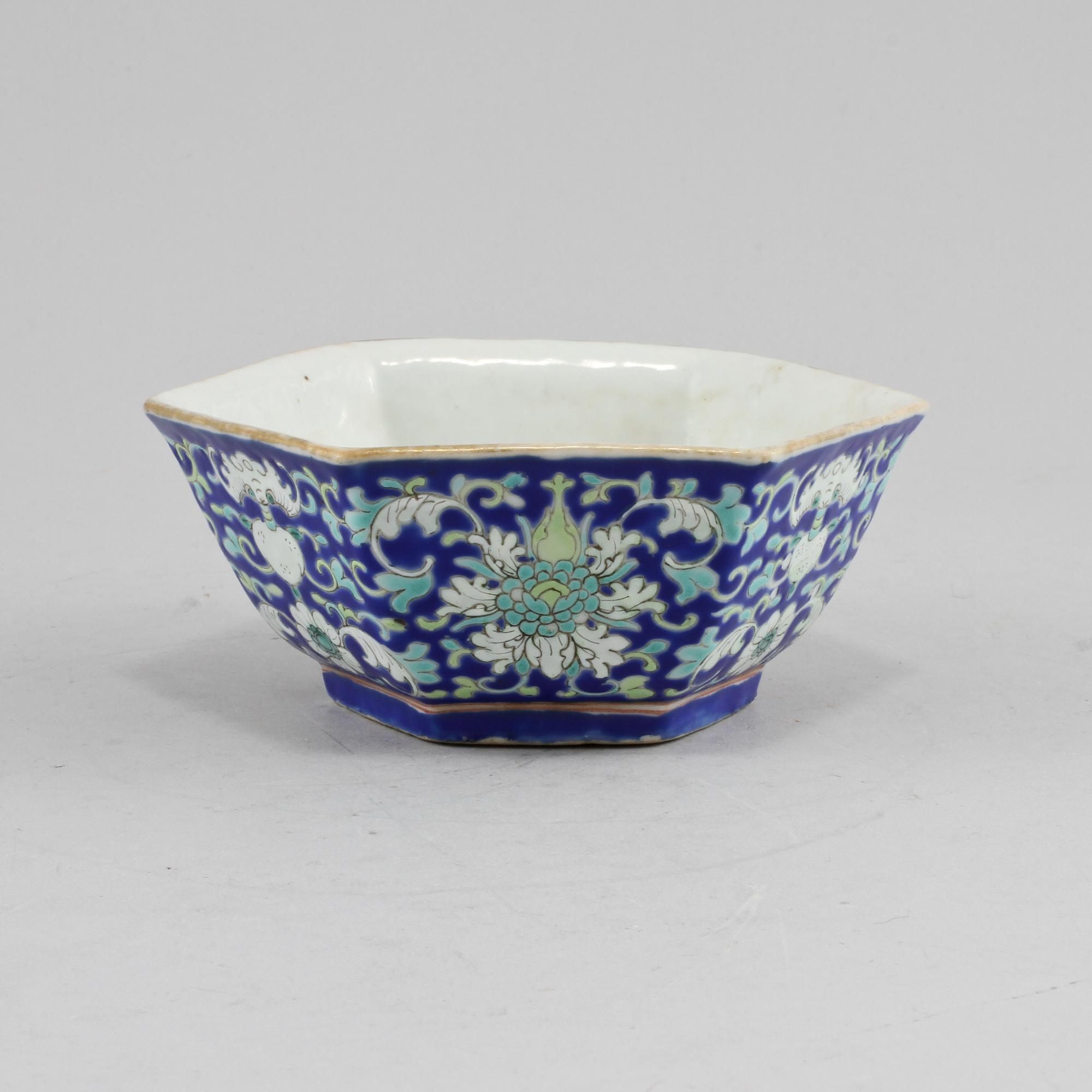 SKÅL, porslin, Kina, 1800-talets andra hälft.