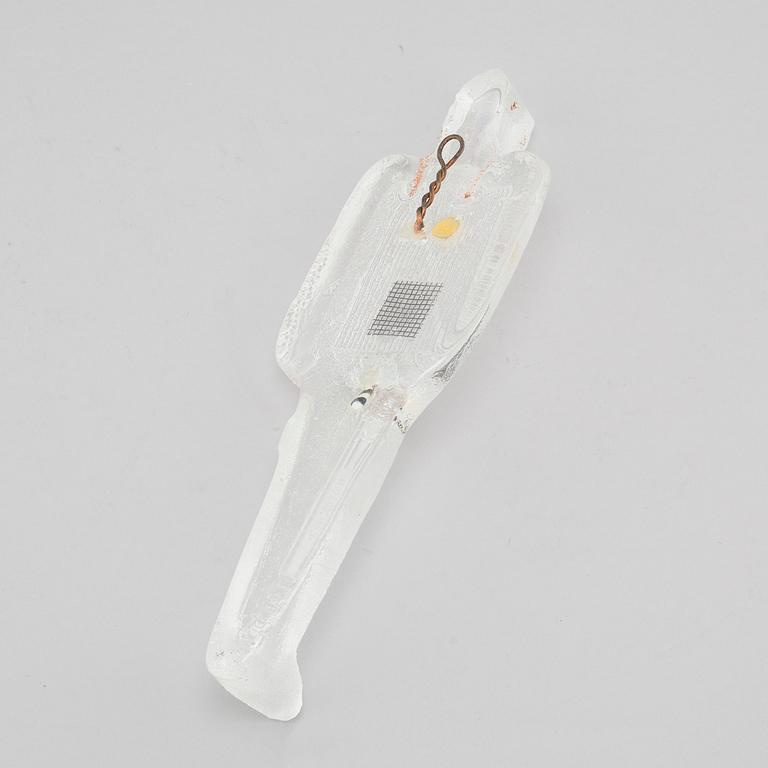 a glass object for Kosta Boda, unique, signed.