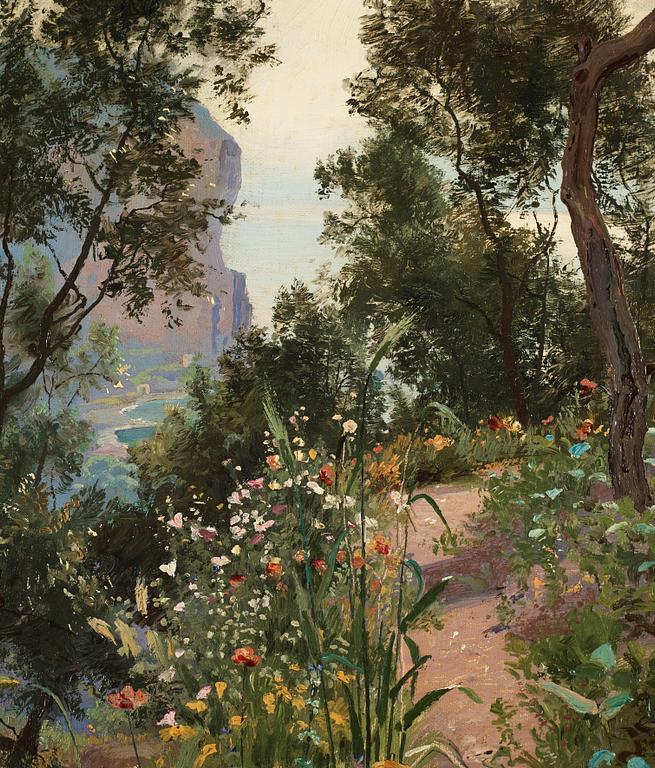 Hans Christian Fischer, Garden scene from Vico.