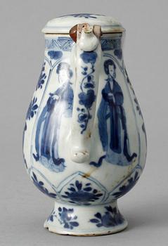 KANNA med LOCK, porslin. Qing dynastin, Kangxi (1662-1722).