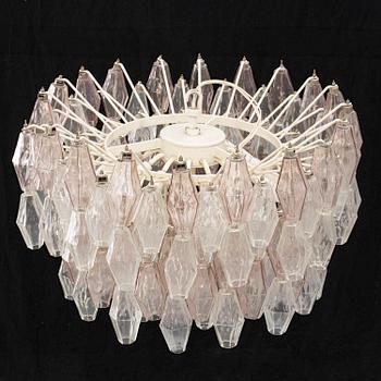 Carlo Scarpa, a ceiling light, Venini, Murano, Italy, 1960's.