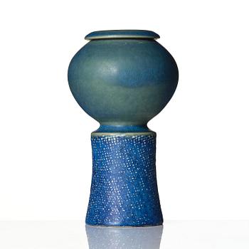Stig Lindberg, a stoneware vase, Gustavsberg Studio 1963.