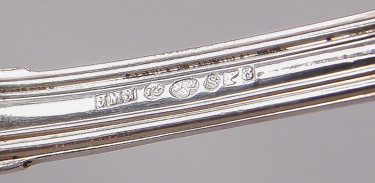 BESTICK, 72 servisdelar, silver, JMJ, Göteborg, 1930-40-tal.