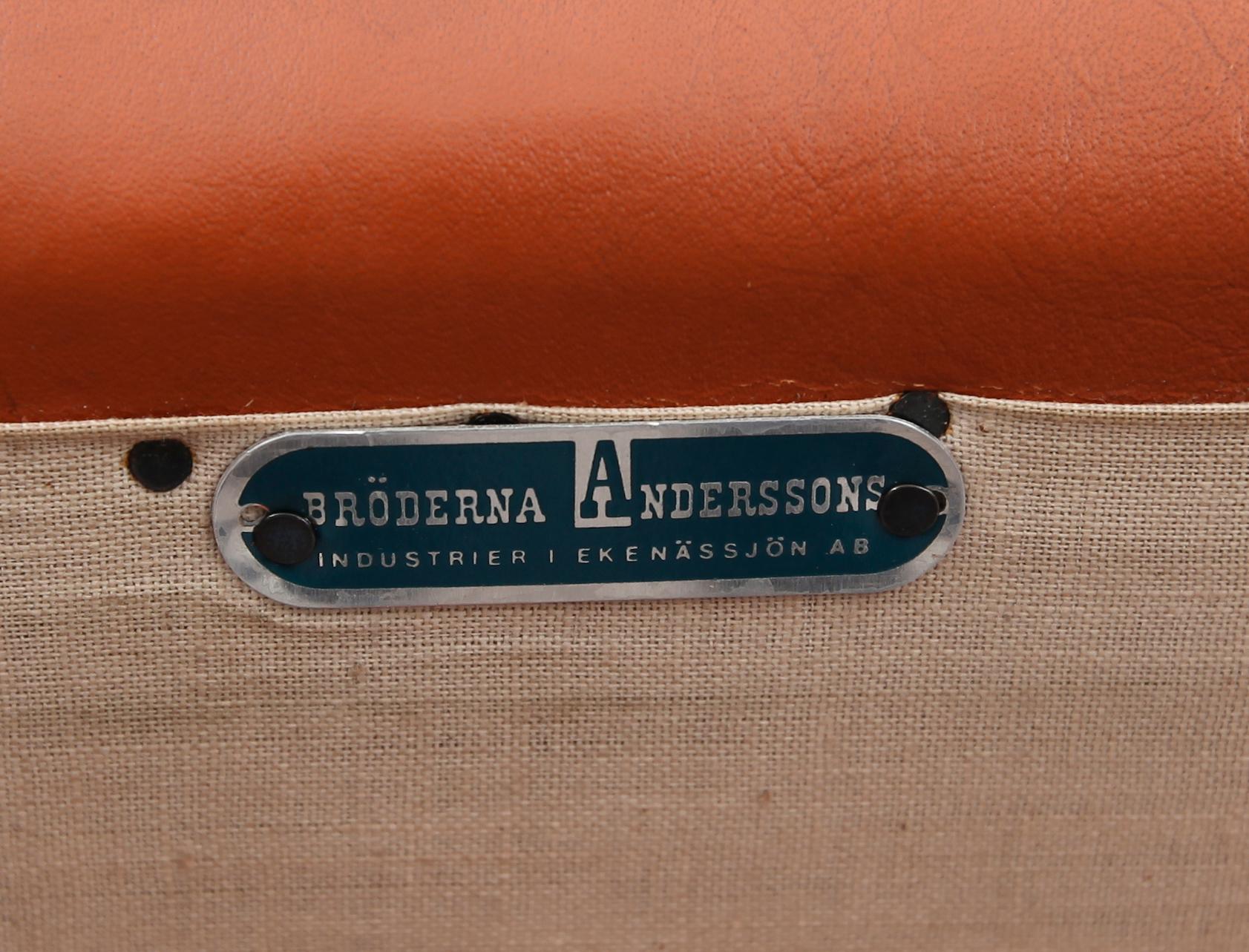 FÅTÖLJER, 1 par, Bröderna Andersson, 1900-talets andra hälft.