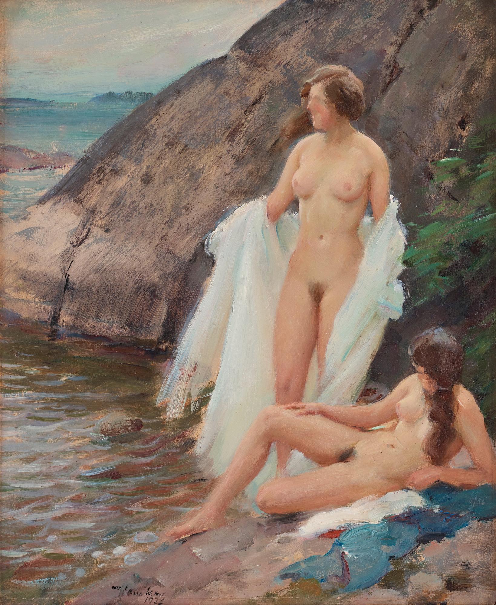 Ivar Kamke, Two women bathing.