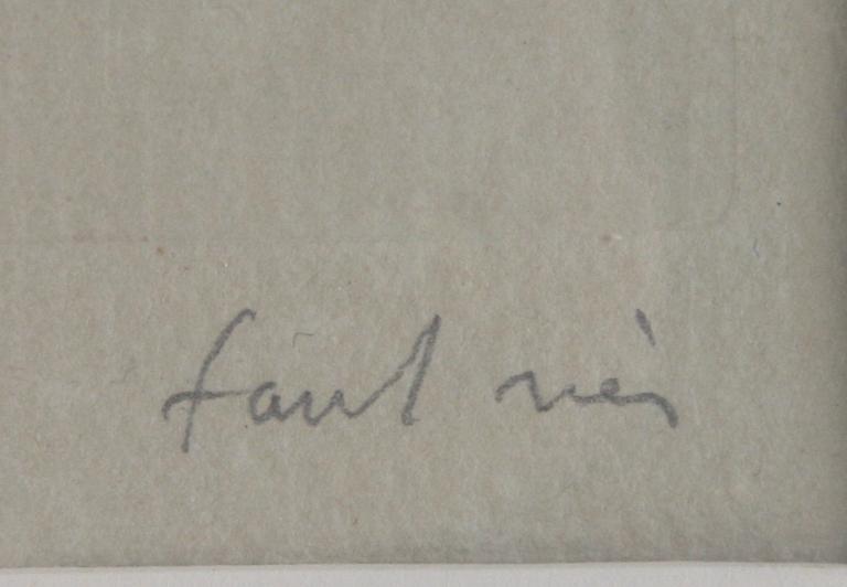 JEAN FAUTRIER, färgetsning, sign.