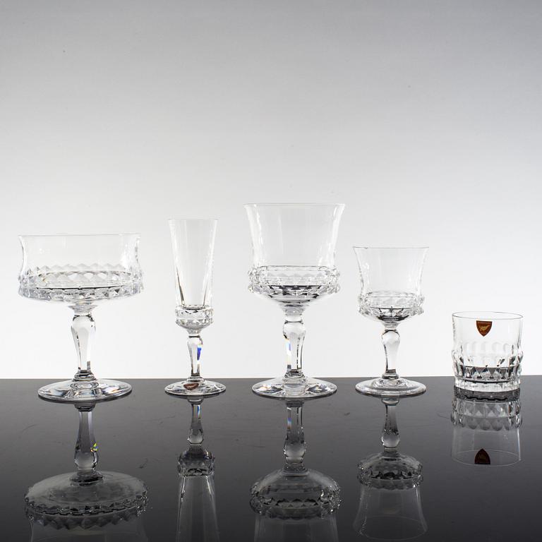A 61 piece "Silvia" glass service by Ingeborg Lundin for Orrefors.