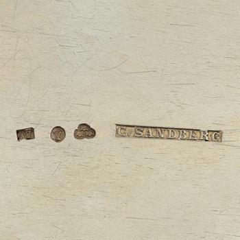 Karott med lock, silver, Carl Sandberg, Ystad 1903.