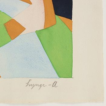 EINAR LYNGE-AHLBERG, akvarell, signerad.