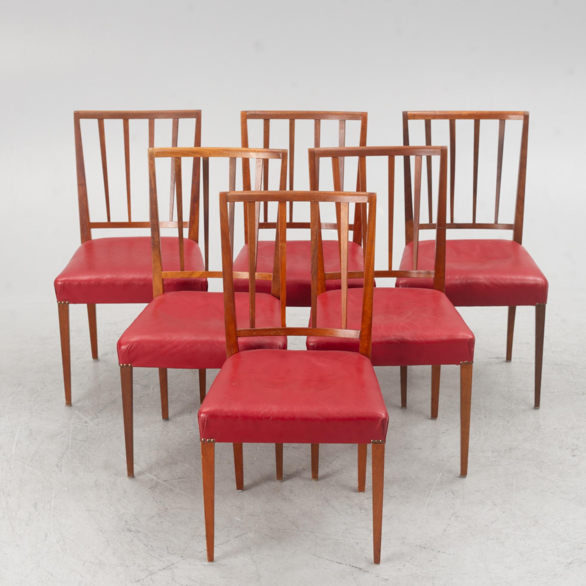 Josef Frank, six model 815 chairs, Svenskt Tenn.