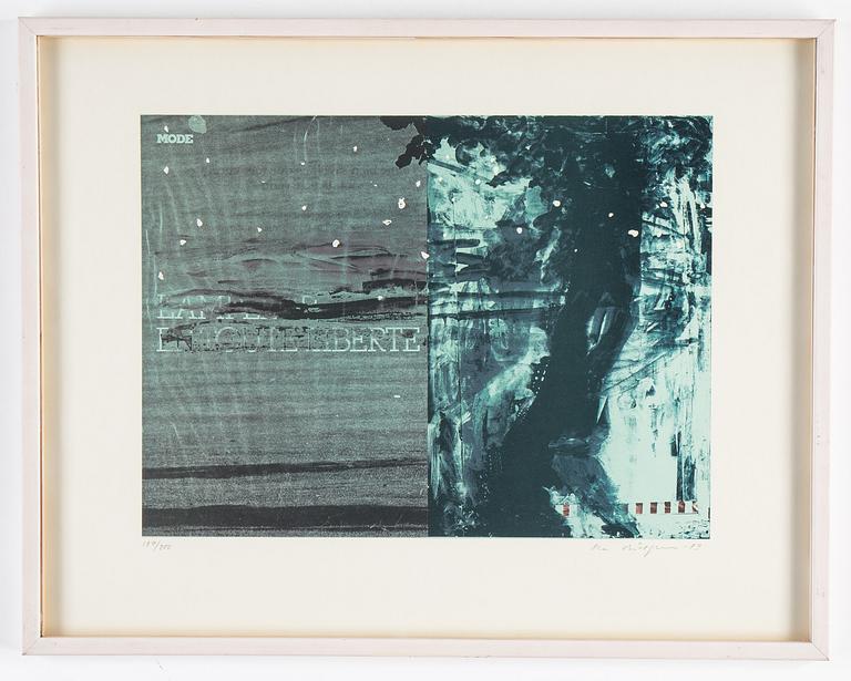Ola Billgren, lithograph in colours, 1983, signed 184/200.