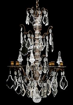 LJUSKRONA, barockstil, 1900-talets början. Höjd ca 85 cm.