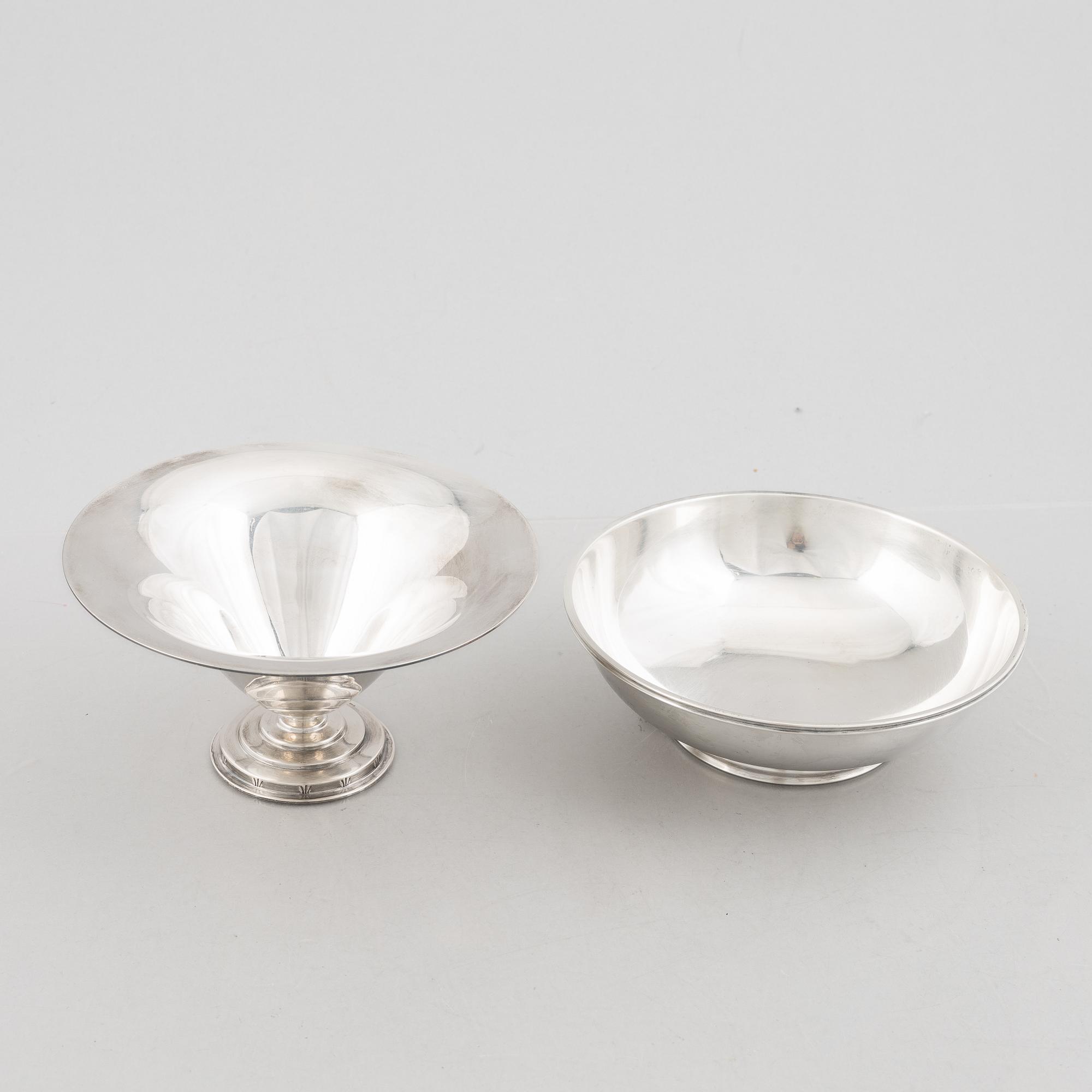 Two Swedish silver bowls, including GAB, Stockholm 1930.