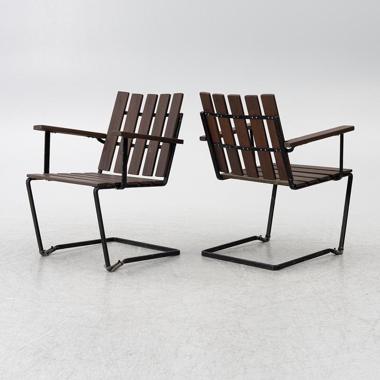 A five-piece garden suite, Grythyttan, mid-20th Century.