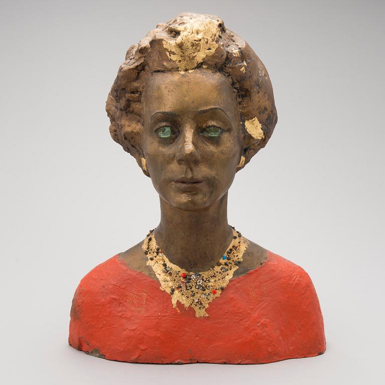 a bronze sculpture, signed and dated 65.
