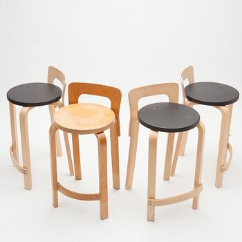 BARSTOLAR, 3+1, design Alvar Aalto.