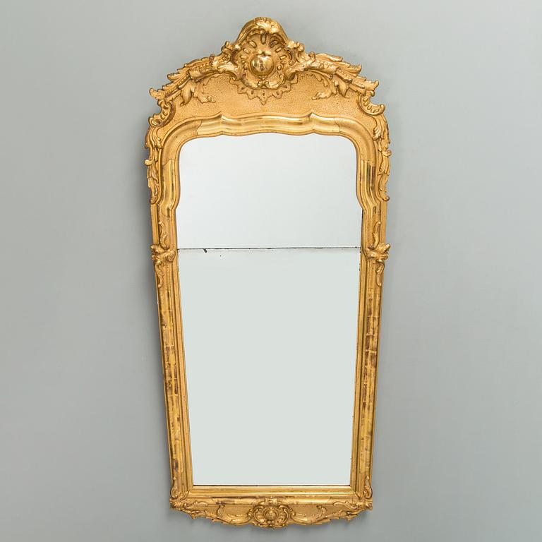 A Rococo mirror from Sweden, latter half of the 18th century.