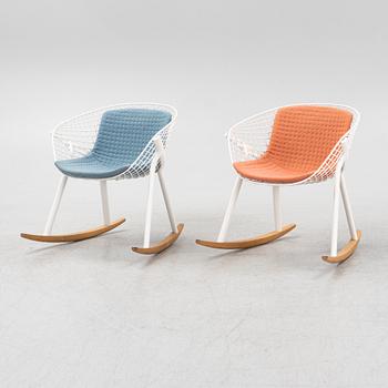 Patrick Norguet, a pair of 'Kobi' rocking chairs, Alias.