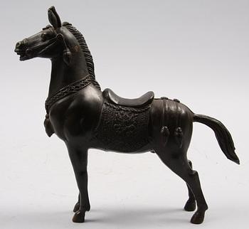 SKULPTUR, metall, orientalisk.