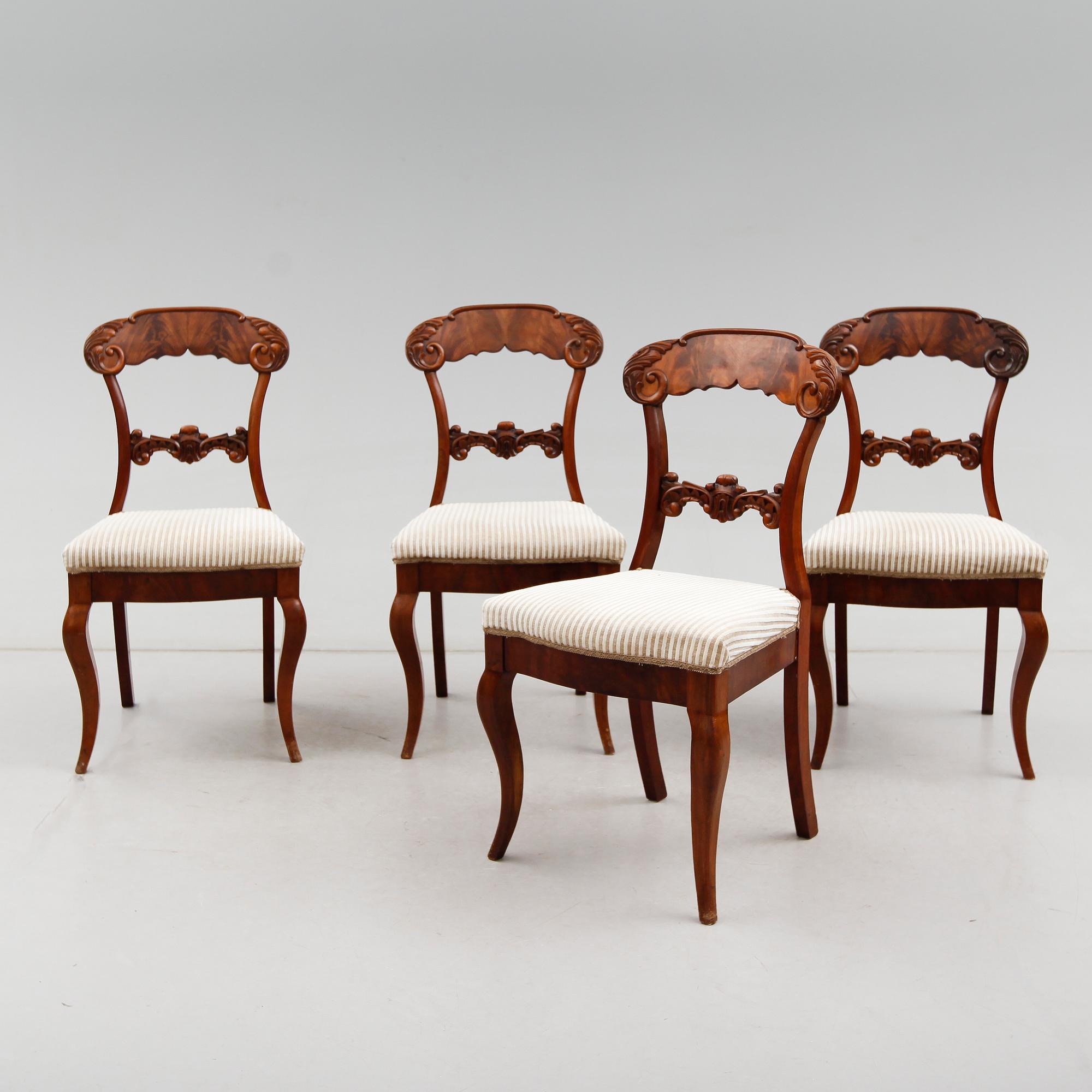 STOLAR, 4 st, senempire, 1800-talets mitt.