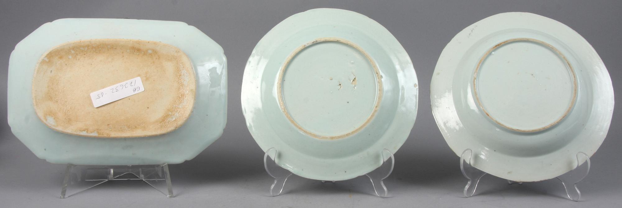 PARTI PORSLIN, 22 delar, Kina, 1700-1900-tal.