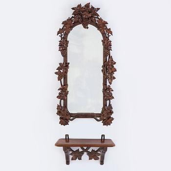 SPEGEL MED KONSOLBORD, 1800-talets andra hälft.