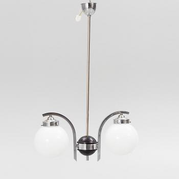 An Art Deco ceiling light, 1930s.