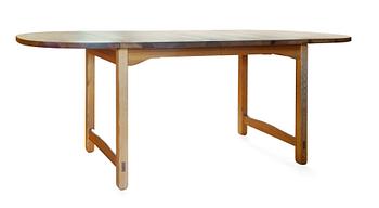 4. A PINE DINNER TABLE,