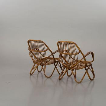 A PAIR OF ARMCHAIRS, end of 20th century.