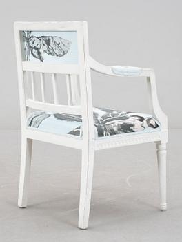 KARMSTOL, gustaviansk, 1700-talets slut.