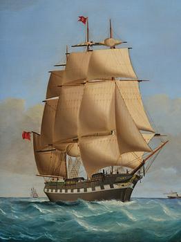 Charles Ogilvy, The Full-Rigged Ship "Amy" off Anglesey.