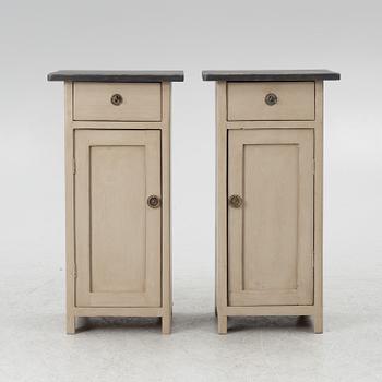 A pair of bedside tables, early 20th Century.