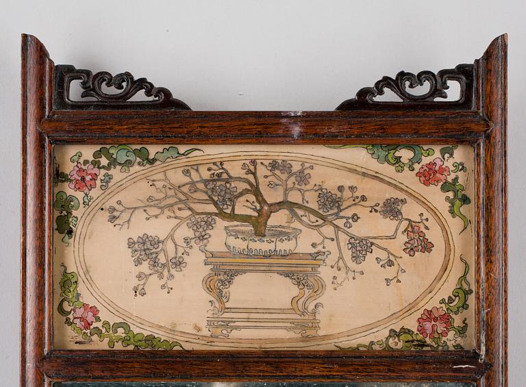 SPEGLAR, ett par, troligen Kina, sekelskiftet år 1900.