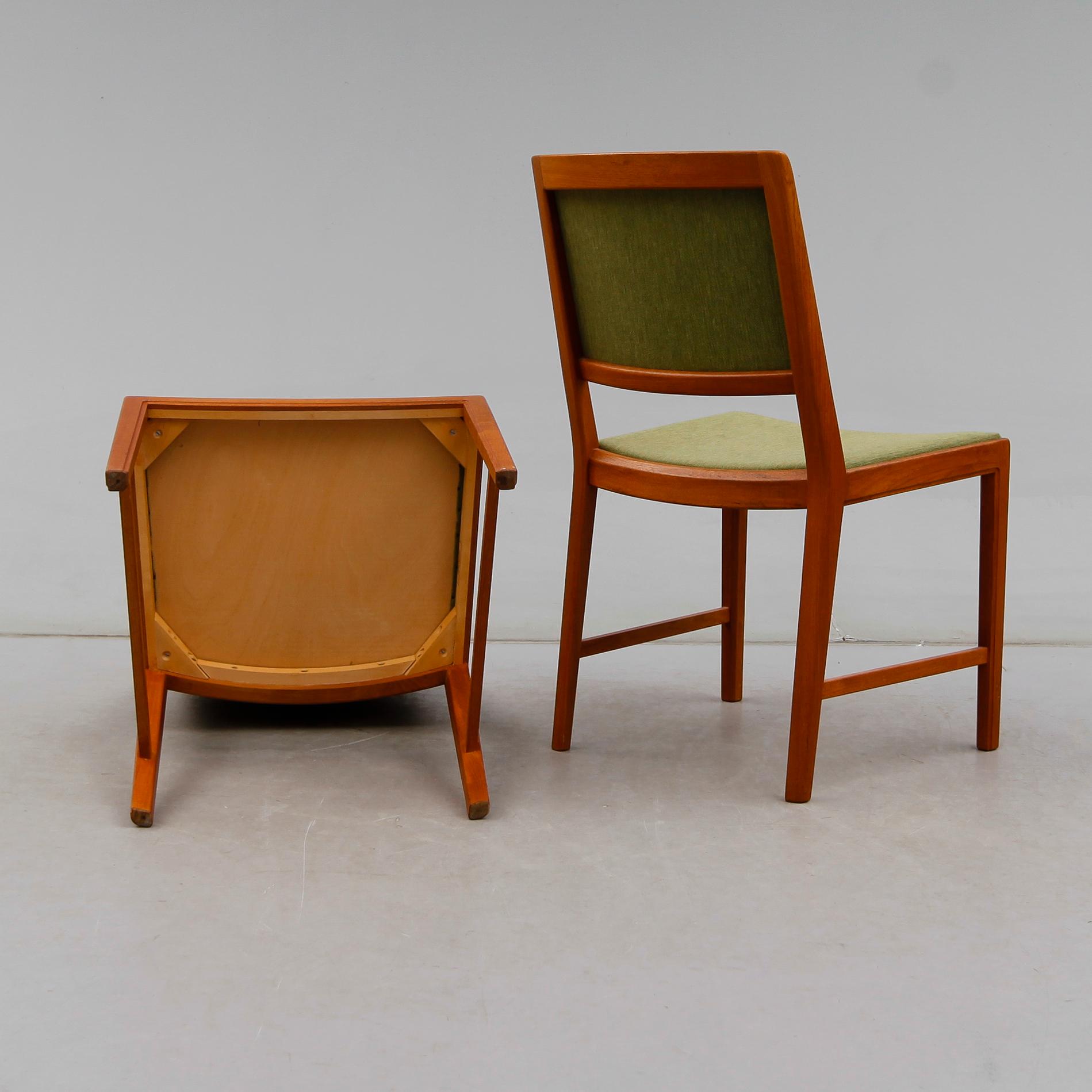 STOLAR, 6 st, Bertil Fridhagen, Bodafors, 1960-tal.