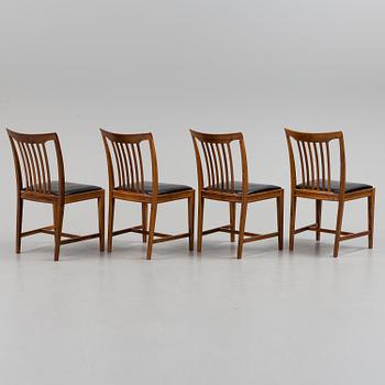 MATSALSBORD med STOLAR, fyra stycken, 1960-tal.