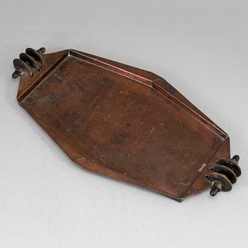 CRIS AGTERBERG, a copper dish. Utrecht, Holland.