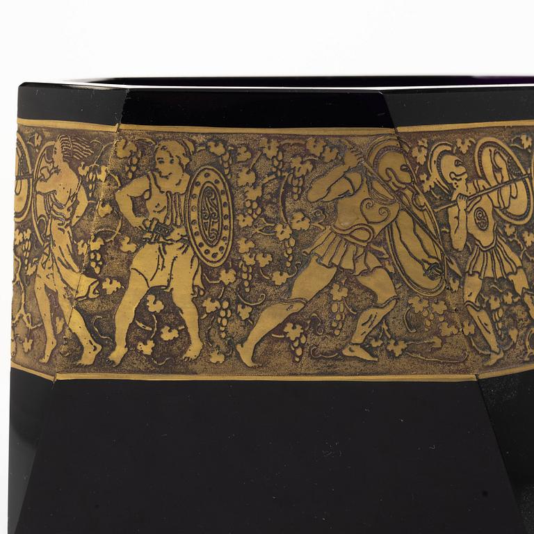 Moser, skål, glas, "Fipop"-serien, Karlsbad, Tjeckoslovakien, 1910/20-tal.