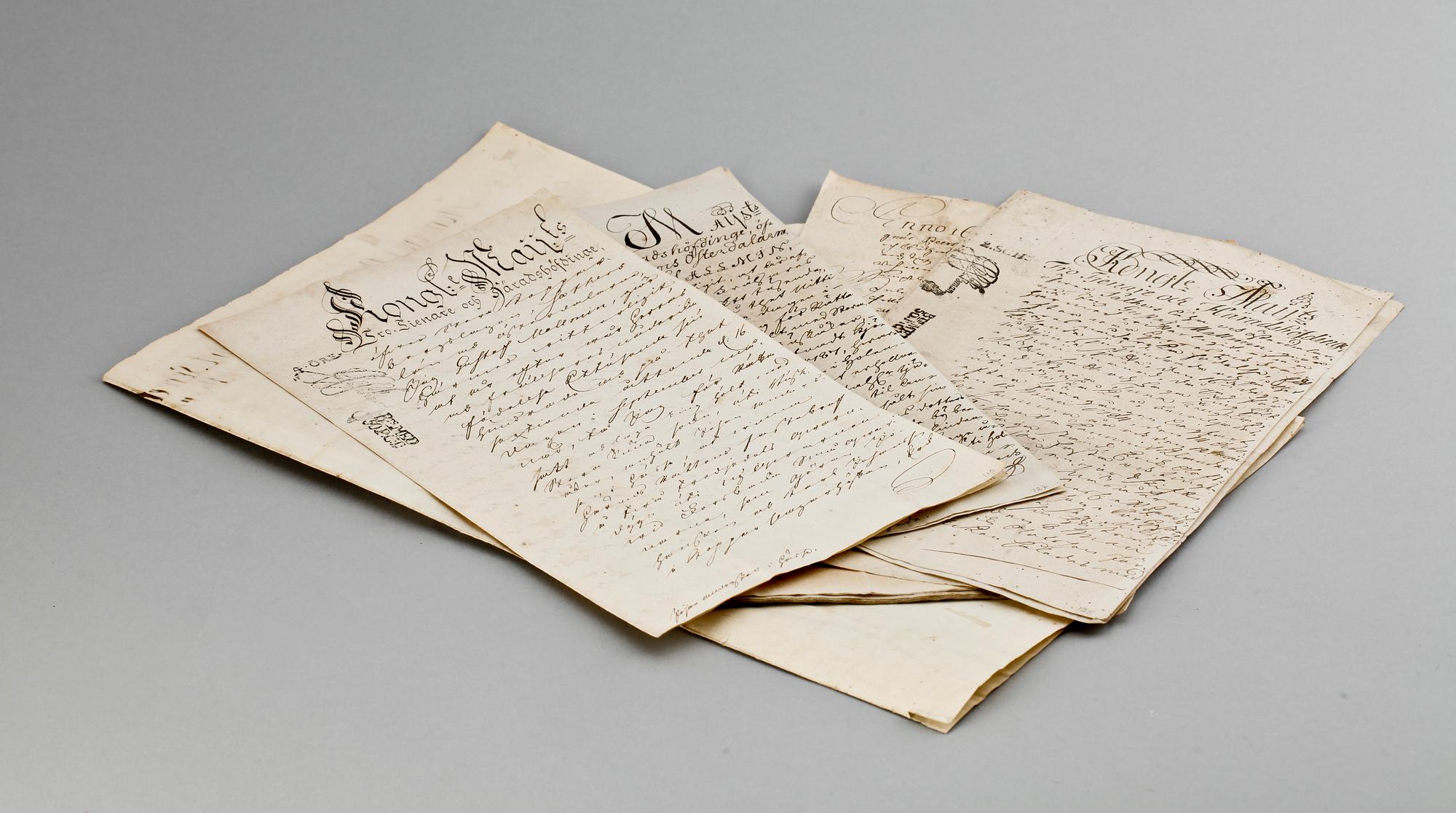 DOKUMENTSAMLING, 6 delar, Sverige 1688-1790-tal.