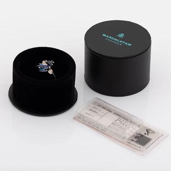 Sapphire and brilliant cut diamond ring.