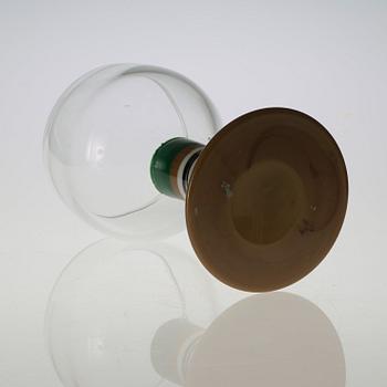 A Gunnar Cyrén glass goblet, Orrefors 1967.