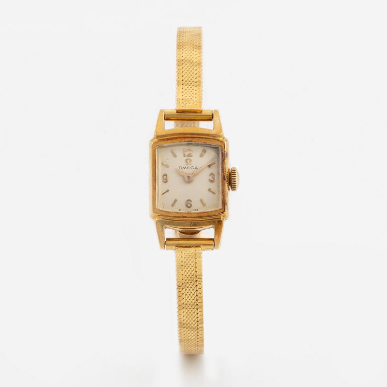 Omega, armbandsur, 15 x 19 (26) mm.
