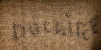 MARYSE DUCAIRE-ROQUE, "Nu", oil on canvas, signed.